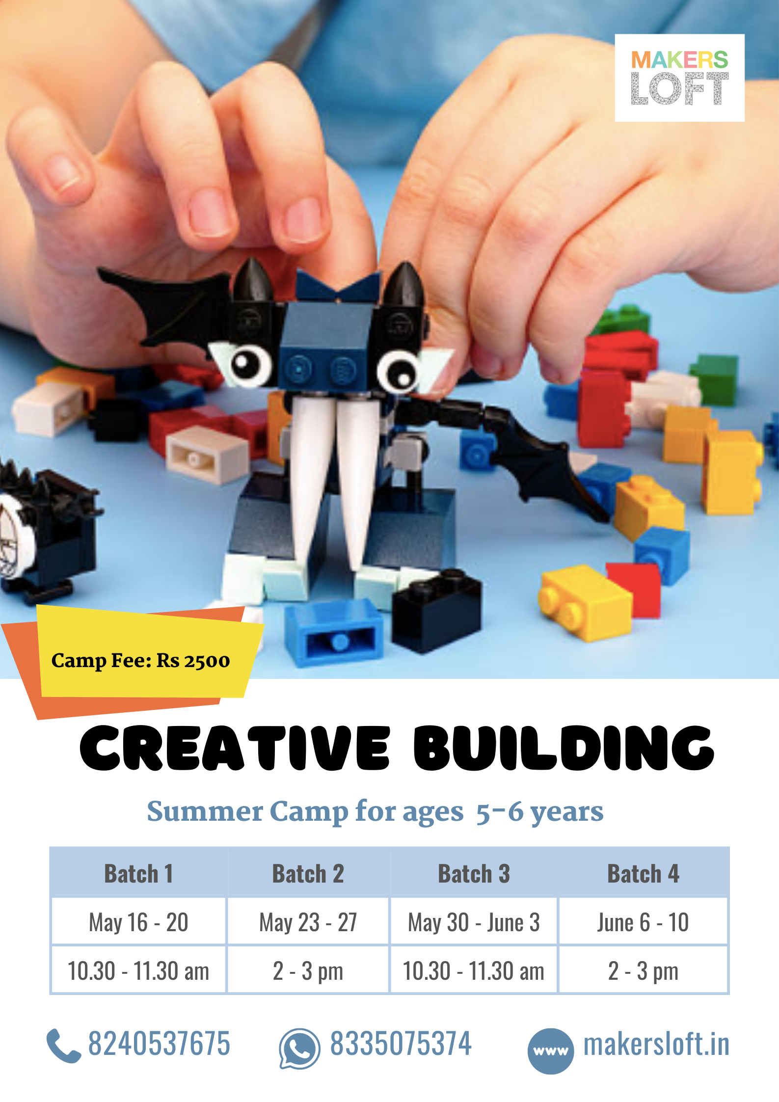 Lego Summer Course for 5-7 years