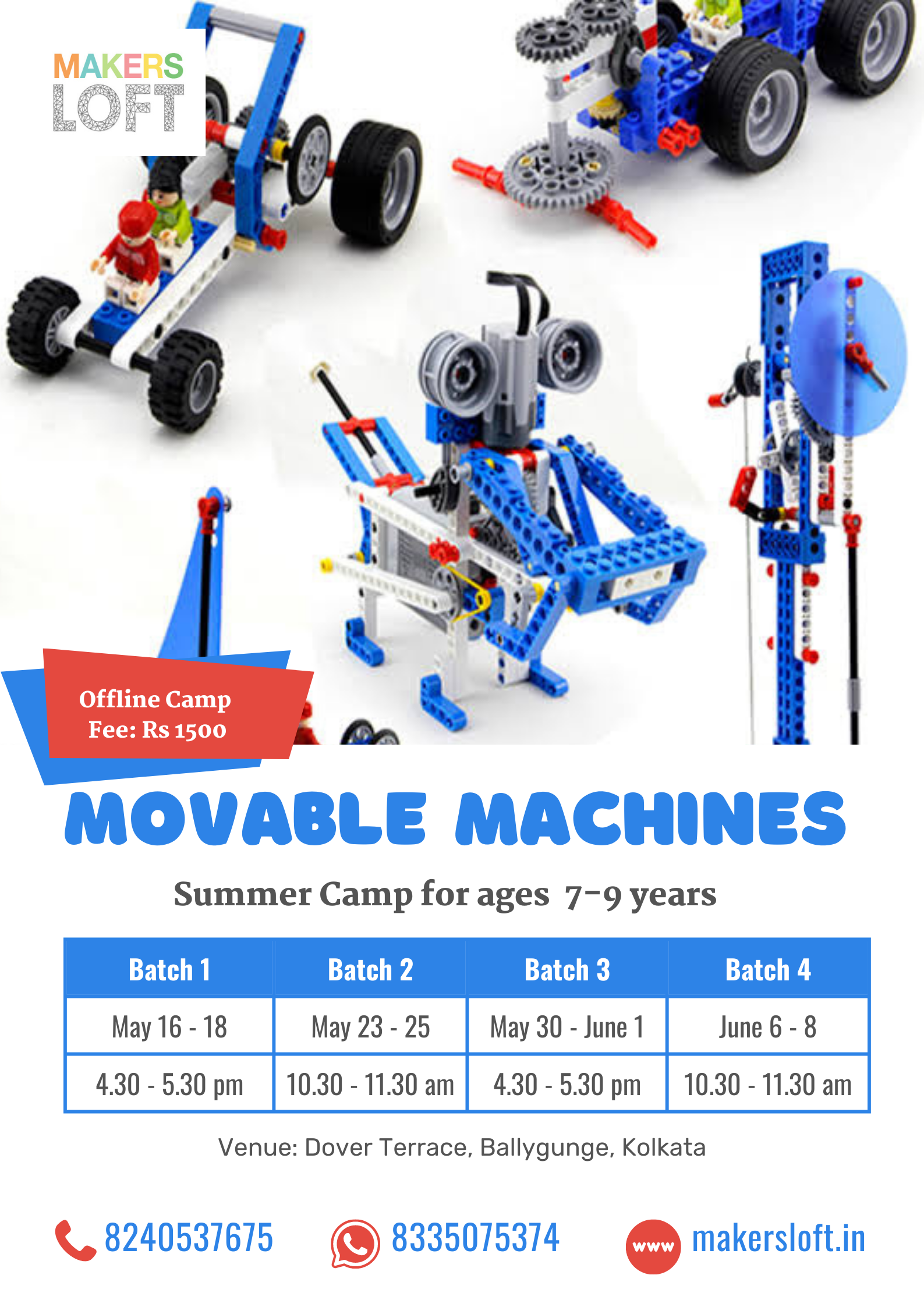 Lego Movable Machines for 7-9 years
