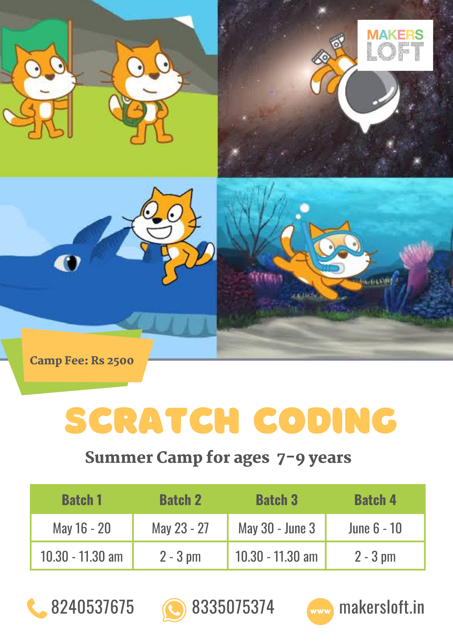 Scratch Coding for 6-9 years