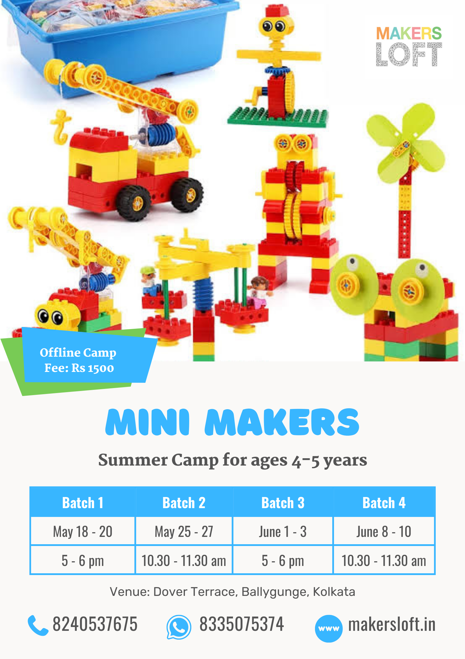 Lego Workshop for 4-5 years